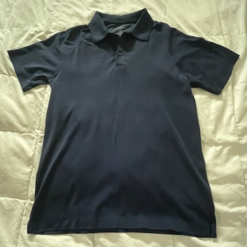 Fabletics Training Day Navy Polo, Medium